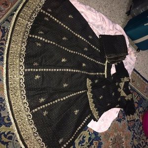 Black Indian Lehenga
